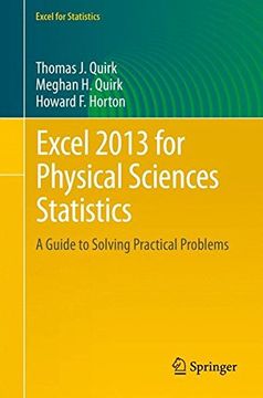 portada Excel 2013 for Physical Sciences Statistics: A Guide to Solving Practical Problems (Excel for Statistics) (en Inglés)