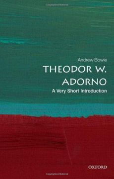 portada Theodor Adorno: A Very Short Introduction (Very Short Introductions) 