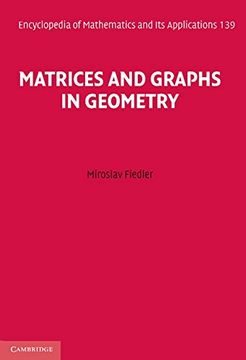 portada Matrices and Graphs in Geometry Hardback (Encyclopedia of Mathematics and its Applications) 