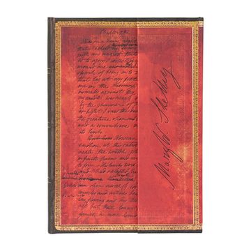 portada Paperblanks | Mary Shelley, Frankenstein | Embellished Manuscripts Collection | Hardcover Journal | Midi | Lined | Wrap | 144 pg | 120 gsm (en Inglés)