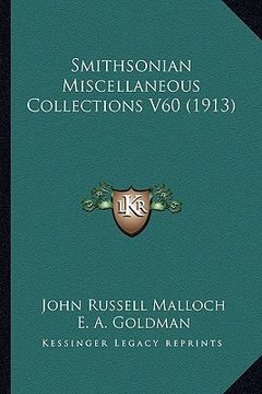 portada smithsonian miscellaneous collections v60 (1913) (en Inglés)