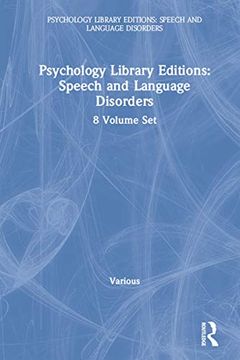 portada Psychology Library Editions: Speech and Language Disorders: 8 Volume Set (en Inglés)