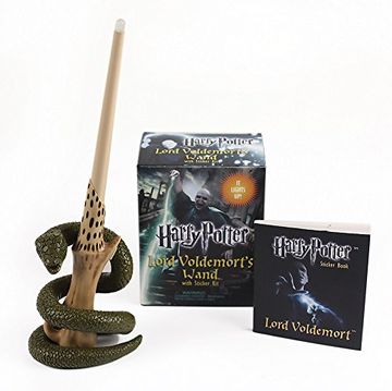 portada Harry Potter Voldemort's Wand With Sticker Kit: Lights up! (Miniature Editions) (in English)
