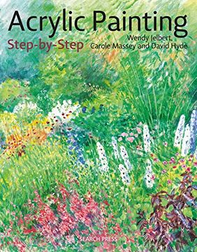 portada Acrylic Painting Step-By-Step: 22 Easy Modern Designs (Step-By-Step Leisure Arts) (in English)