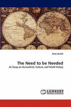 portada the need to be needed (in English)