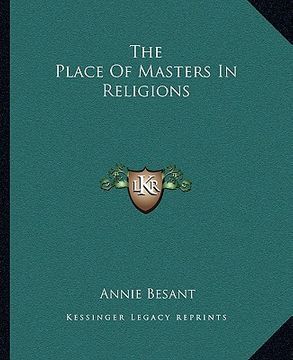 portada the place of masters in religions