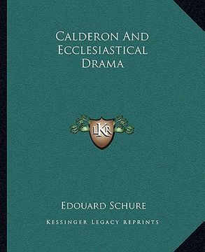 portada calderon and ecclesiastical drama (in English)