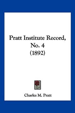 portada pratt institute record, no. 4 (1892) (en Inglés)