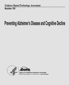 portada Preventing Alzheimer's Disease and Cognitive Decline: Evidence Report/Technology Assessment Number 193 (en Inglés)