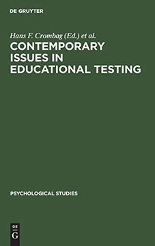 portada Contemporary Issues in Educational Testing (Psychological Studies) (en Inglés)