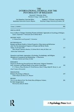 portada From Conflict to Dialogue: Examining Western and Islamic Approaches in Psychology of Religion: A Special Issue of the International Journal for t