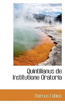 portada quintilianus de institutione oratoria (en Inglés)
