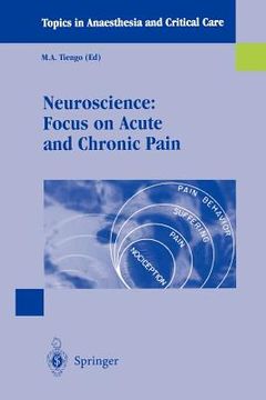 portada neuroscience: focus on acute and chronic pain (in English)