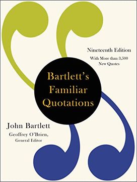portada Bartlett'S Familiar Quotations (en Inglés)
