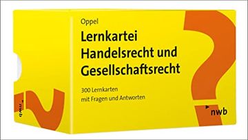 portada Lernkartei Handelsrecht und Gesellschaftsrecht: 300 Lernkarten mit Fragen und Antworten (en Alemán)