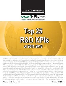 portada Top 25 R&D KPIs of 2011-2012 (en Inglés)