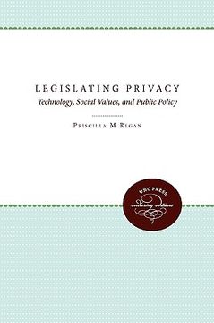 portada legislating privacy: technology, social values, and public policy (in English)