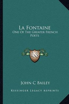 portada la fontaine: one of the greater french poets (in English)