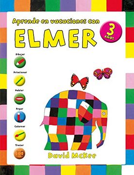 portada Aprende En Vacaciones Con Elmer. 3 Años