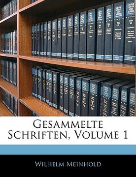 portada gesammelte schriften, volume 1 (en Inglés)