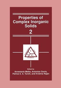 portada Properties of Complex Inorganic Solids 2 (en Inglés)