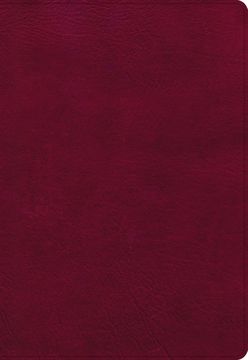 portada NASB Super Giant Print Reference Bible, Burgundy Leathertouch, Indexed (en Inglés)