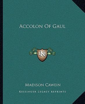 portada accolon of gaul (en Inglés)