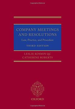 portada Company Meetings and Resolutions (Digital Pack): Law, Practice, and Procedure (in English)