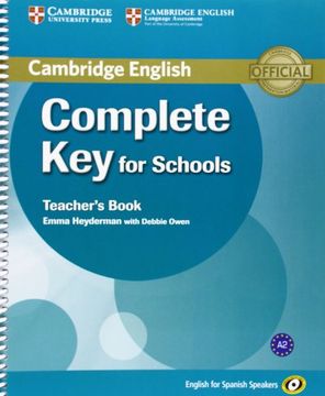 portada Complete key for Schools for Spanish Speakers Teacher's Book (en Inglés)