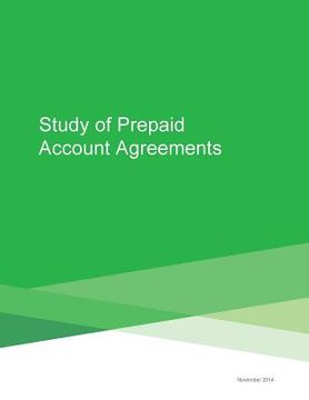portada Study of Prepaid Account Agreements (en Inglés)