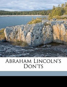portada abraham lincoln's don'ts (in English)