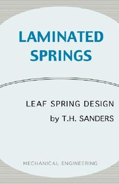 portada laminated springs - leaf spring design (mechanical engineering series) (en Inglés)