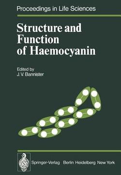 portada structure and function of haemocyanin (en Inglés)