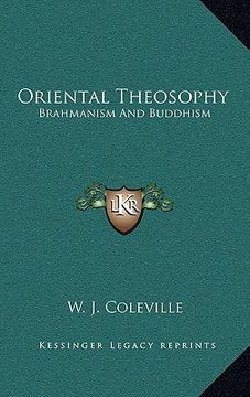 portada oriental theosophy: brahmanism and buddhism