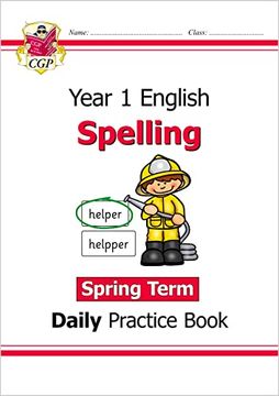 portada New ks1 Spelling Daily Practice Book: Year 1 - Spring Term (Cgp ks1 English) (en Inglés)