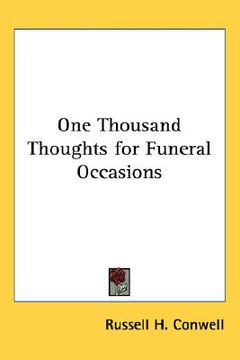 portada one thousand thoughts for funeral occasions (in English)