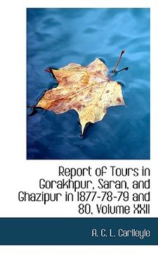 portada report of tours in gorakhpur, saran, and ghazipur in 1877-78-79 and 80, volume xxii (en Inglés)