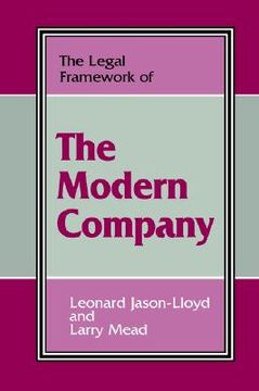 portada the legal framework of the modern company (en Inglés)