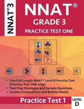 portada Nnat Grade 3 Nnat 3 Level D: Nnat Practice Test 1: Nnat3 - Grade 3 - Level D - Test Prep Book for the Naglieri Nonverbal Ability Test (en Inglés)