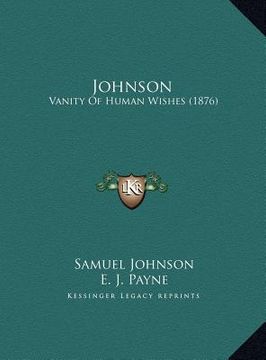 portada johnson: vanity of human wishes (1876) (en Inglés)