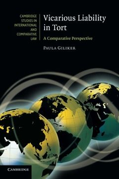 portada Vicarious Liability in Tort: A Comparative Perspective (Cambridge Studies in International and Comparative Law) (en Inglés)