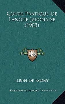 portada Cours Pratique De Langue Japonaise (1903) (in French)