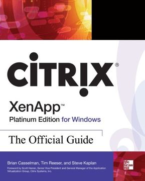 portada Citrix Xenapp Platinum Edition for Windows: The Official Guide (en Inglés)