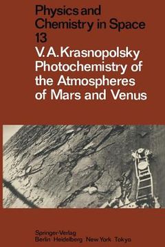 portada photochemistry of the atmospheres of mars and venus (en Inglés)