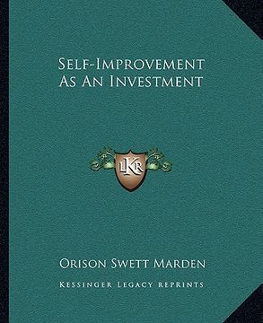 portada self-improvement as an investment
