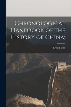 portada Chronological Handbook of the History of China;
