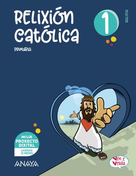 portada Relixion Catolica 1º Educacion Primaria Galicia ven e Veras (en Gallego)