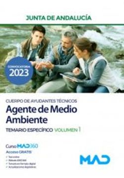 portada Cuerpo de Ayudantes Técnicos Especialidad Agentes de Medio Ambiente. Temario Específico Volumen 1. Junta de Andalucía