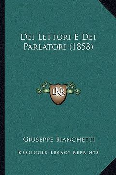 portada Dei Lettori E Dei Parlatori (1858) (in Italian)