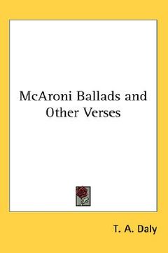 portada mcaroni ballads and other verses (en Inglés)